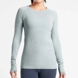 ATHLETA MOMENTUM LONG SLEEVE SEAMLESS RUNNING EXERCISE ACTIVE WEAR TOP SMALL